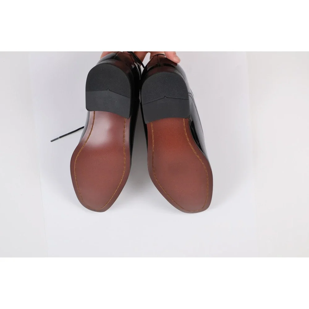 Joseph Abboud Dress Shoes Formal Lace Up Black Patent 9 NWT MSRP $125